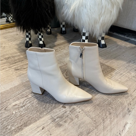 Marc Fisher Shoes - Marc Fisher Cream Ankle Boots 8